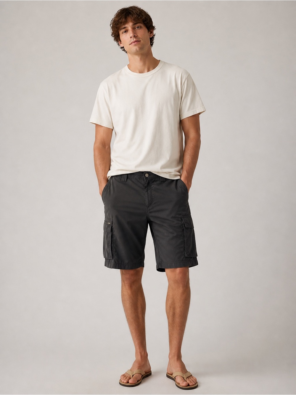 Columbia Men's Cargo Shorts in Charcoal Black Size 38 inseam 10.5 inches